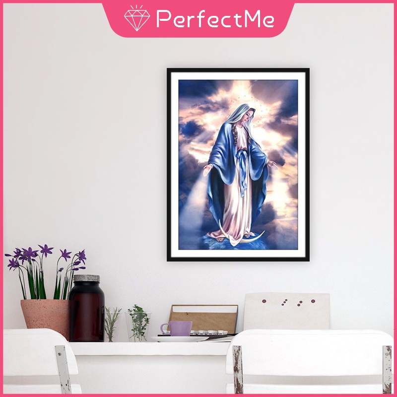 Bộ tranh đính đá 5D tự làm kích thước 30X40CM họa tiết Mosaic dùng để trang trí nhà