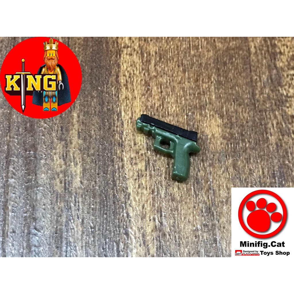 Minifigcat Black-Tank Green_MPX9 Phụ kiện đồ chơi LEGO