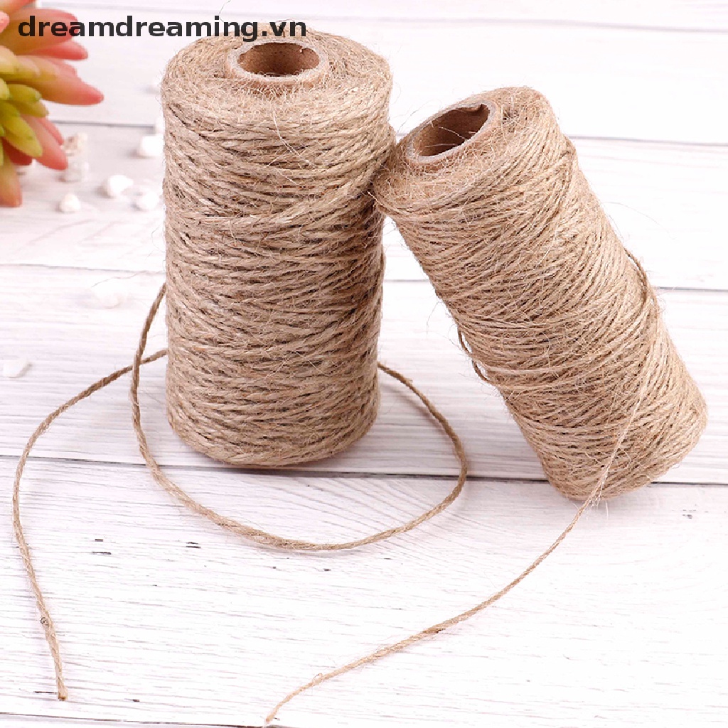 Cuộn dây đay từ cây gai dầu 100m dùng làm đồ thủ công DIY
