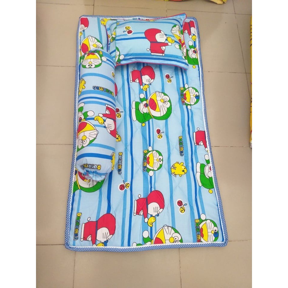Bộ Gối Nệm Cho Bé Đi Học Vải Cotton Cao Cấp Mềm Mát Nhiều Mẫu