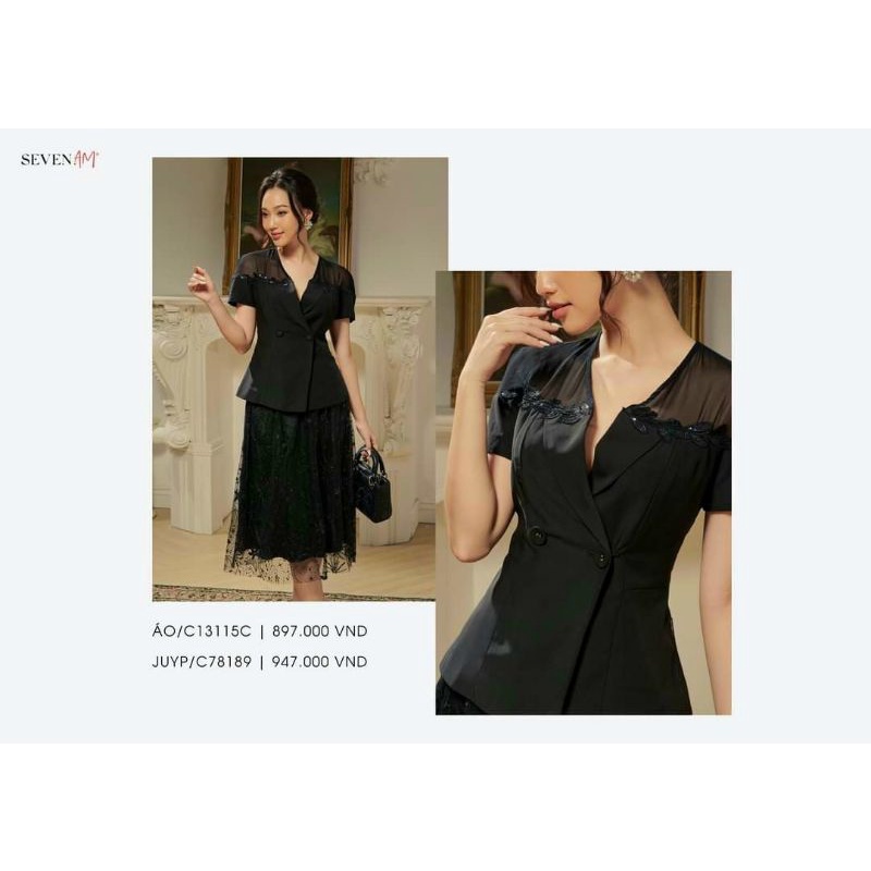 Chân váy ren xòe hãng SEVEN.AM giá gốc 947.000đ