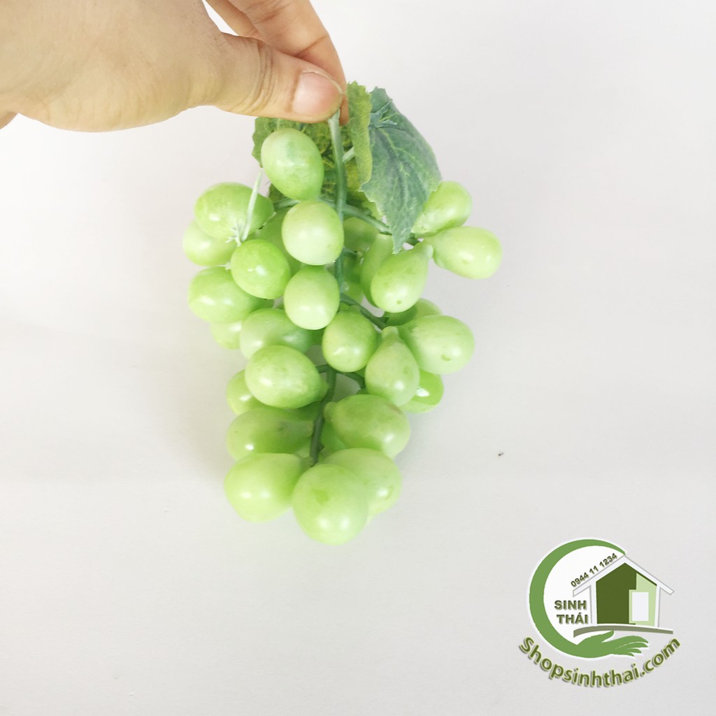 Chùm quả nho giả màu xanh - trái cây giả cao cấp