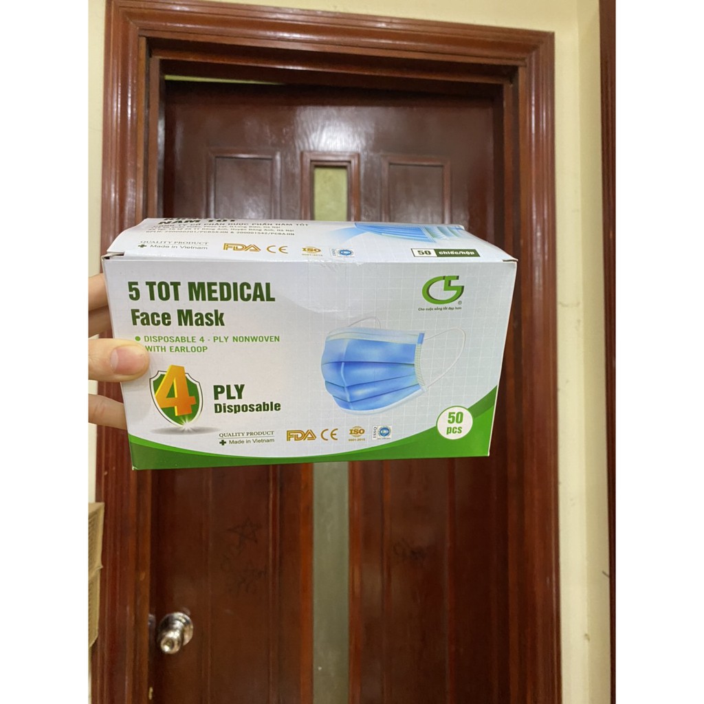 Khẩu trang y tế 4 lớp 50 cái