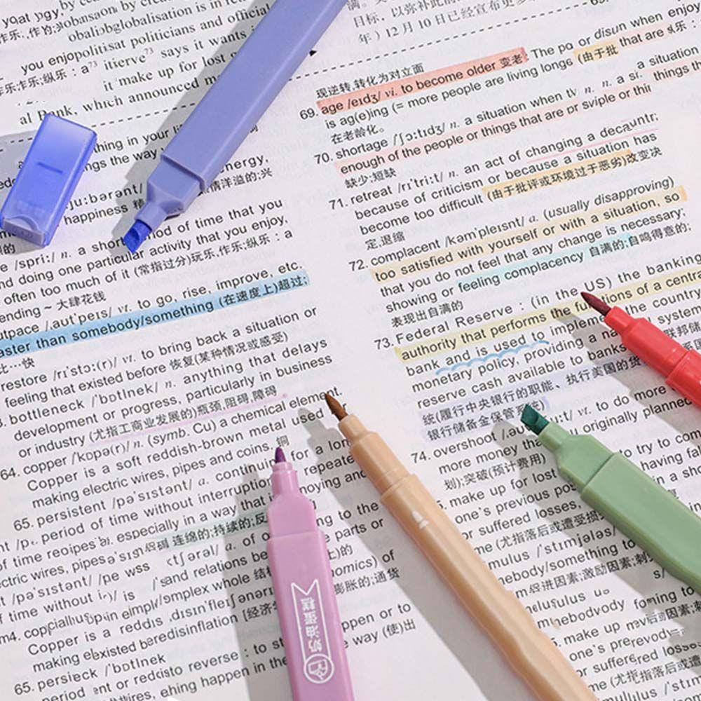 Bút Đánh Dấu Đầu Mềm Nhiều Màu Sắc Dùng Trang Trí Sổ Tay / Trường Học