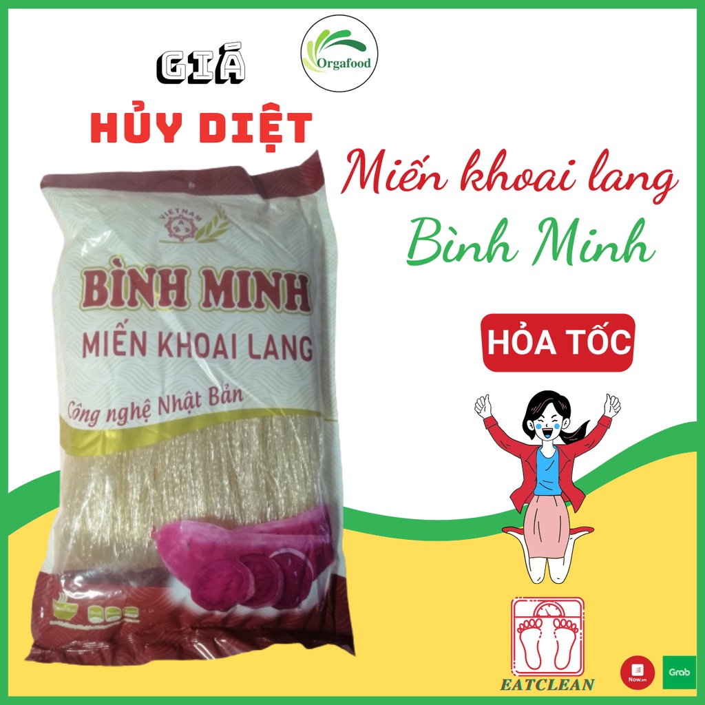 Miến khoai lang giảm cân Bình Minh 300g EAT CLEAN thức ăn healthy giảm cân dành cho người ăn kiêng hỏa tốc