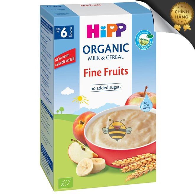 Bột ăn dặm hoa quả HiPP Organic (tặng sữa non ILDONG)