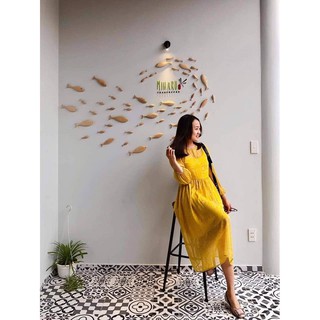 Cá Gỗ Trang Trí Decor ,có ảnh thật