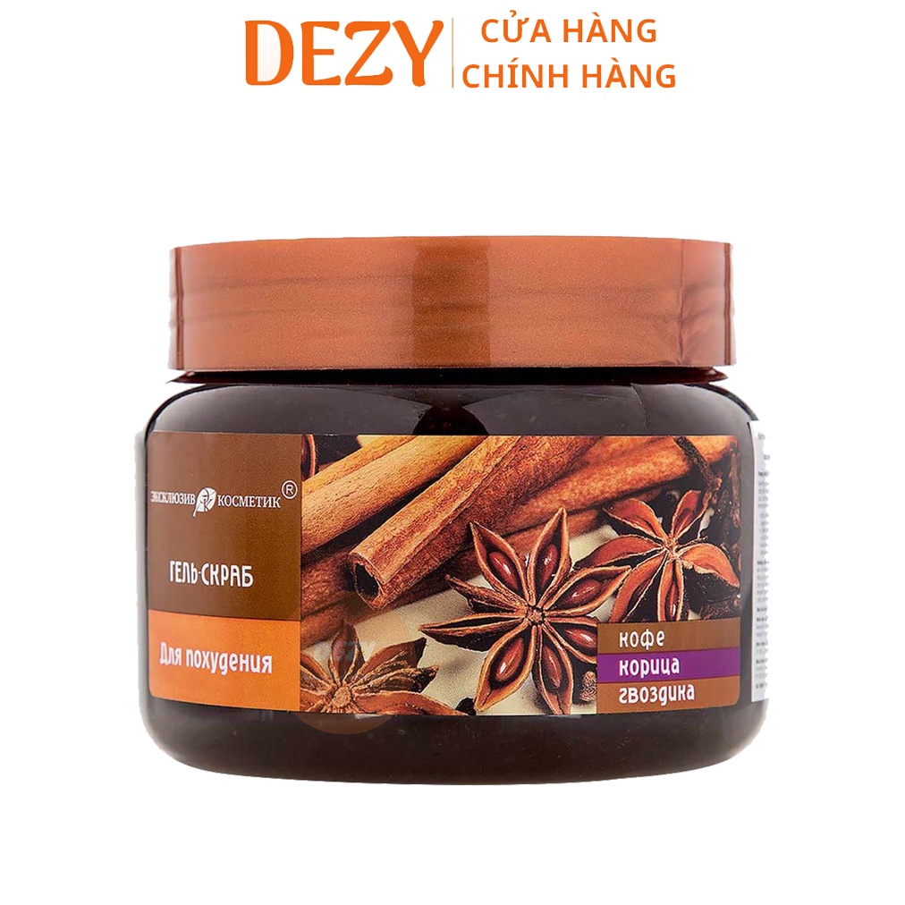 Tẩy Tế Bào Chết Body Quế Hồi Cafe Chính Hãng - Tẩy Da Chết Toàn Thân Săn Chắc Da Vitamin A E Panthenol Dưỡng Ẩm Da Dezy