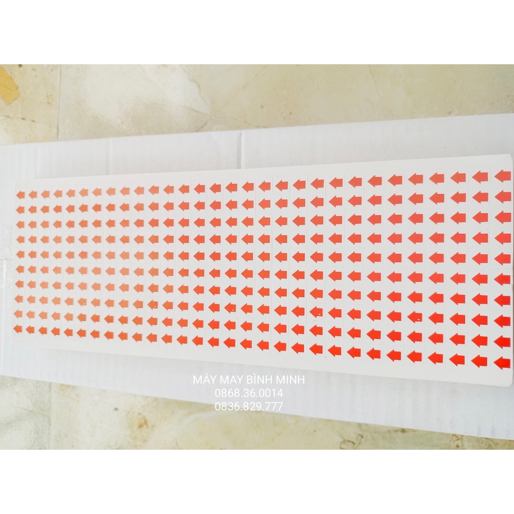 Combo 100 tờ Sticker dán lỗi sản phẩm bám dính, in màu đỏ