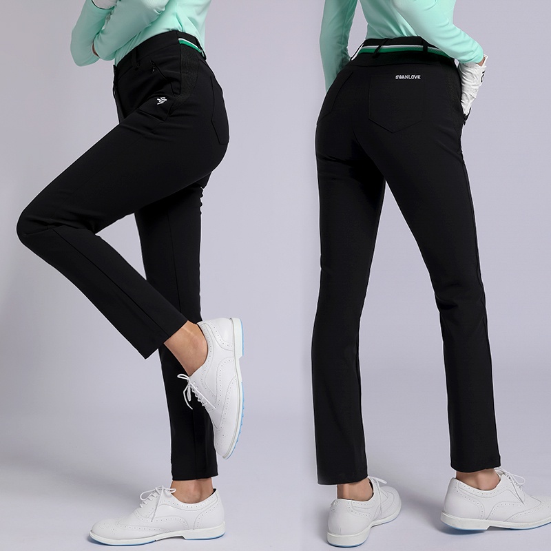 Swan LOVE Quần Thể Thao Golf Lưng Cao Co Giãn Thoáng Khí Thoải Mái Dành Cho Nữ