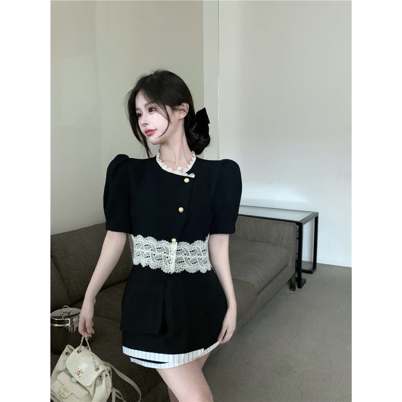 Áo Sơ Mi Tay Ngắn Phồng Dáng Rộng Phong Cách Hàn Quốc Thời Trang Cho Nữ