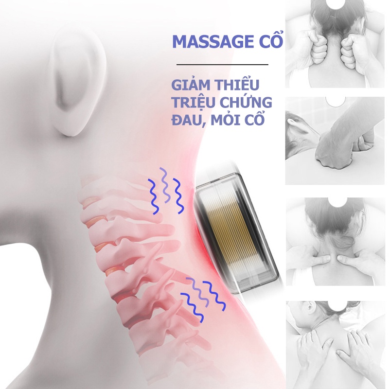 Máy Mɑssage Cổ Vai Gáy Chữ U Gối Mɑssage Cổ Thế Hệ Mới 2023 Xiaomi Gối Mɑssage Vòng Cổ Chữ U Hồng Ngoại 3 Chế Độ