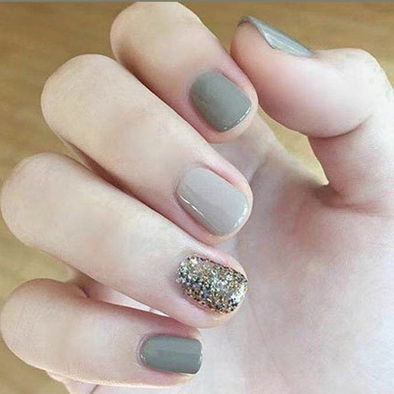 Hộp 24 Móng Tay Giả Trang Trí Kèm Keo Dán