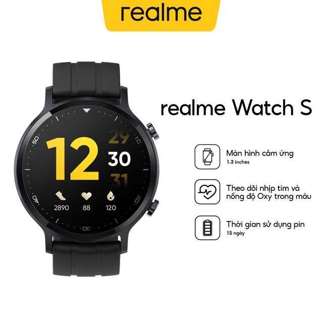 Vòng đeo tay thể thao Realme Watch S - Hàng chính hãng