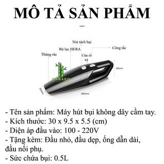 Máy Hút Bụi Cầm Tay Mini Máy Hút Bụi Ô Tô, Lực Hút Cực Mạnh Thuận Tiện Hút Bụi Ô tô, Nhà Cửa Sofa