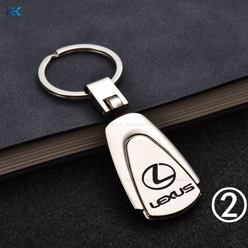 Móc khóa có in logo LEXUS bằng kim loại cho xe moto