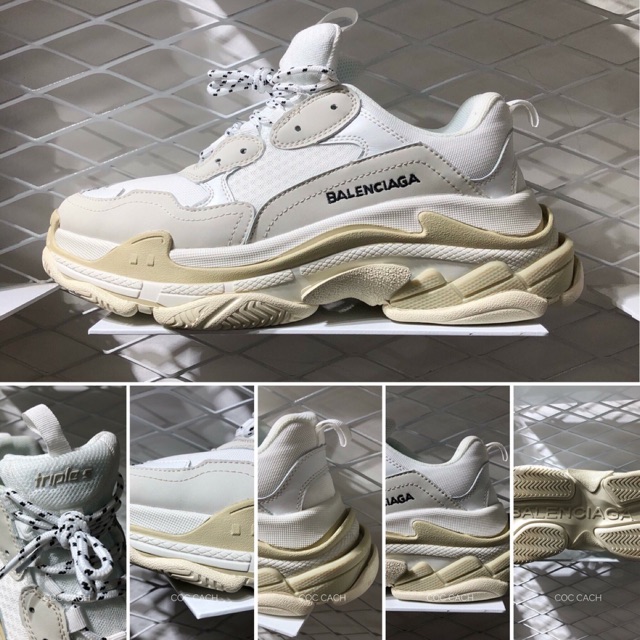 Giày BALENCIGAGA TRIPLE S [ full box, tag, giấy gói, túi vải]
