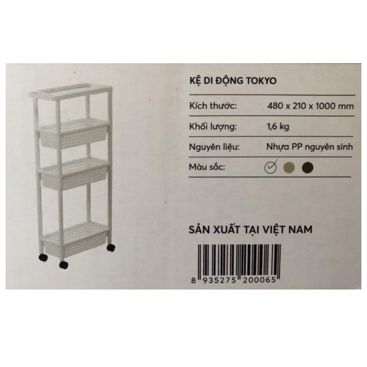 Kệ di động Tokyo INOCHI - Giao màu ngẫu nhiên
