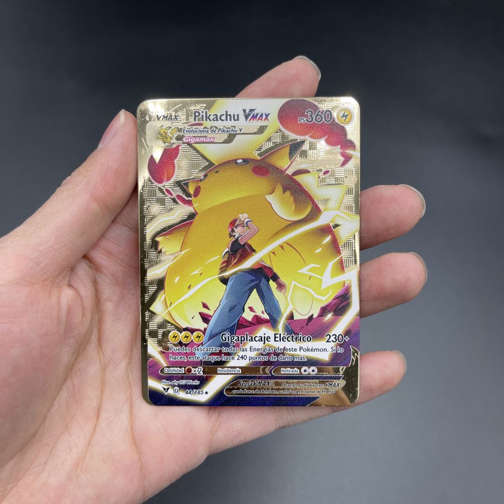 Set thẻ Pokemon Arceus Vmax YU GI OH 10000HP màu ánh vàng dành cho trẻ em