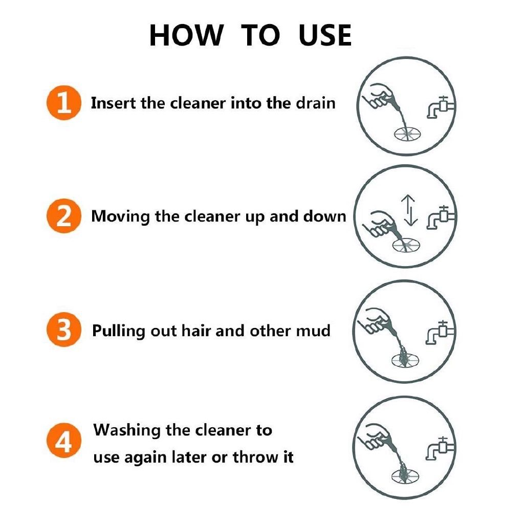 Dụng cụ lấy rác chống nghẹt bồn rửa