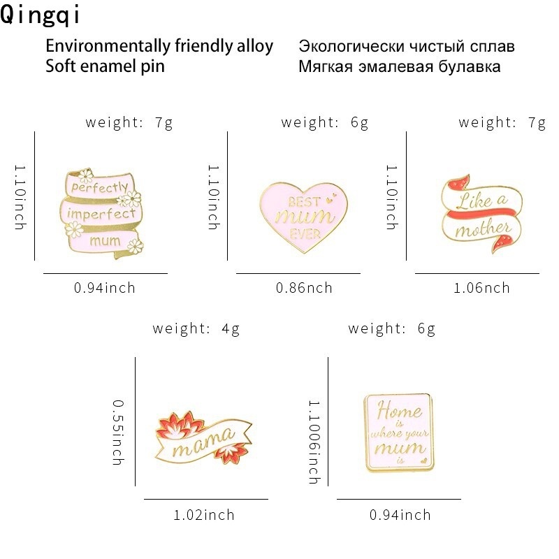 Ghim cài áo Miss Zoe hình hoạt hình dễ thương