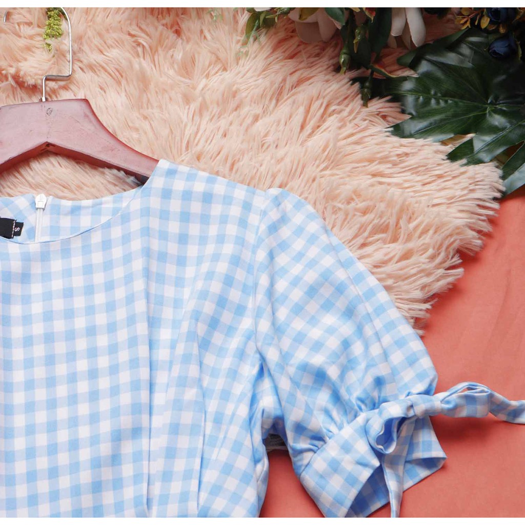 [Mã SKAMA06 giảm 8% tối đa 50K đơn 250K] Đầm công sở caro xanh cá tính form dài | BigBuy360 - bigbuy360.vn