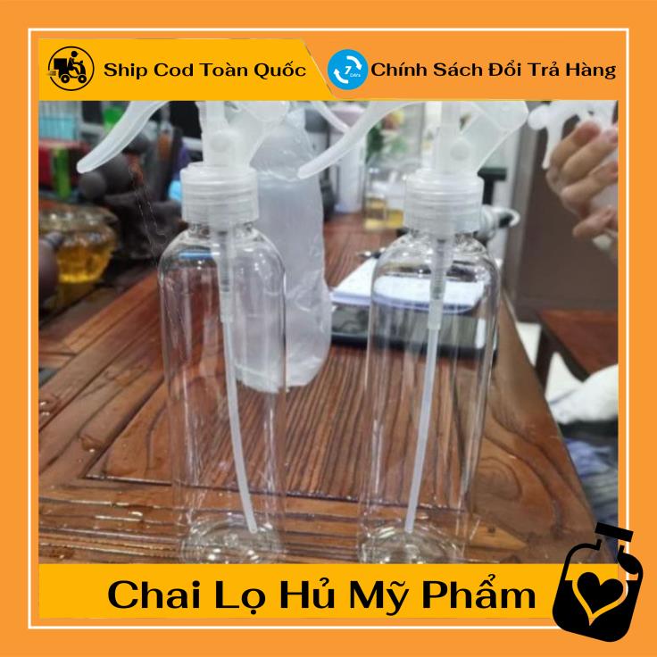 Chai Xịt Phun Sương ❤ TOP GIÁ RẺ ❤ Chai nhựa pet xịt Vòi chuột 200ml rỗng chiết mỹ phẩm ,Xưởng Chai Lọ