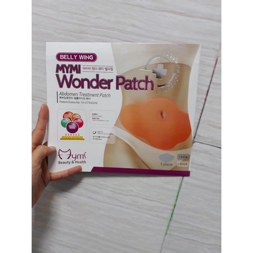 Miếng dán giảm tan mỡ bụng Mymi Wonder Patch Hàn Quốc - Liệu trình giảm cân hiệu quả