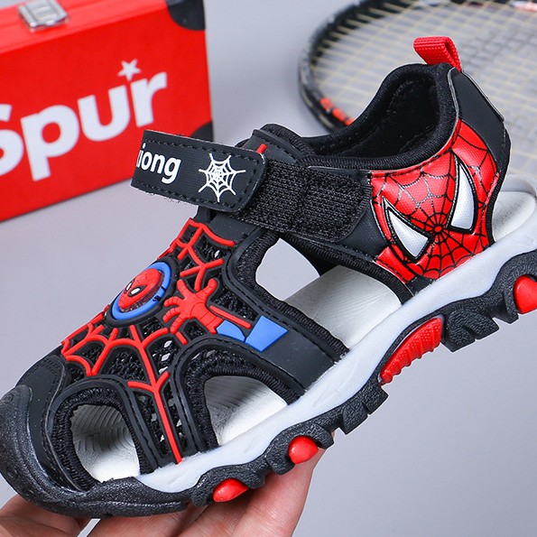 sandal giọ bé trai size 26-36 siêu nhân nhện siêu hót