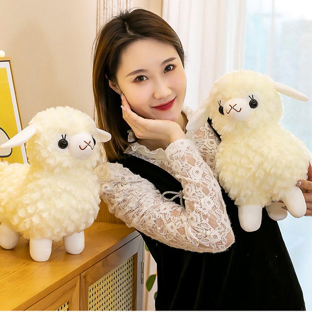 Lạc Đà Alpaca Nhồi Bông Mềm Mại Trang Trí Nhà Cửa