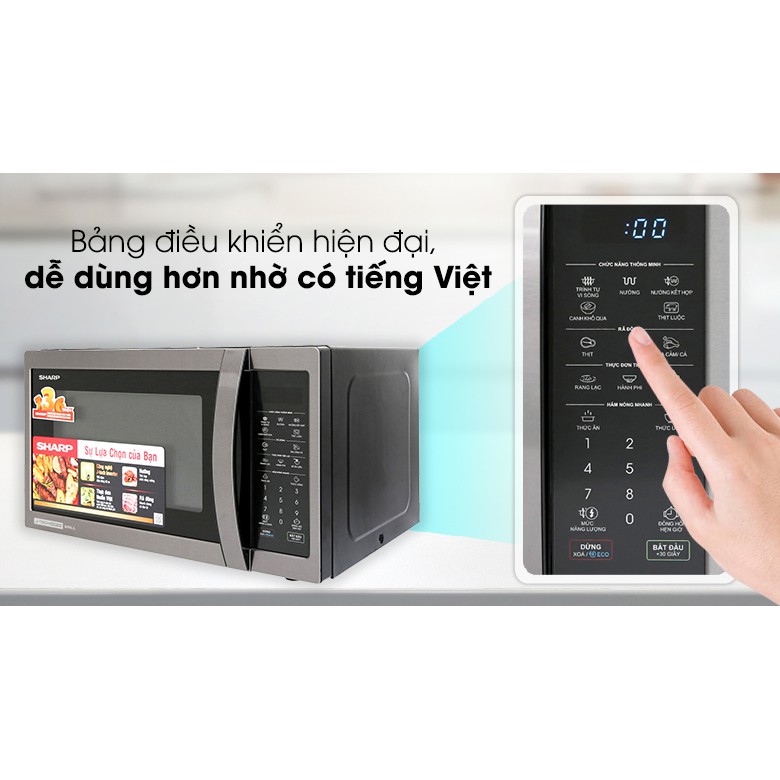 Lò vi sóng Sharp  R-G728XVN-BST 28 lít có nướng