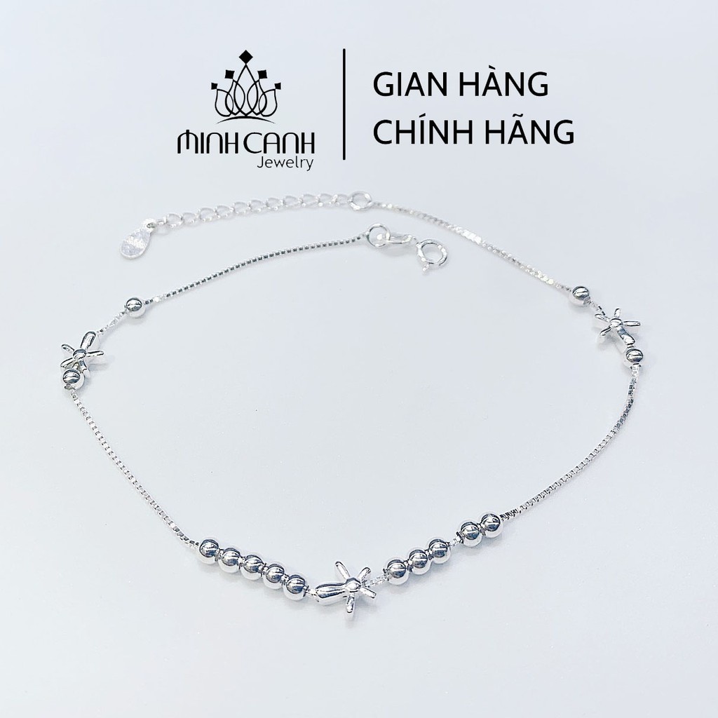 Lắc Chân Nữ Lá Kim Bạc 925 - Minh Canh Jewelry