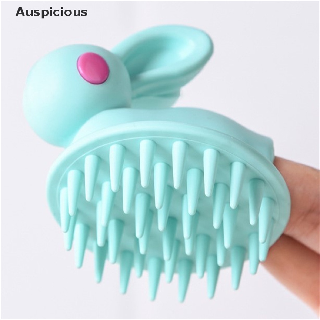 (Hàng Mới Về) Bàn Chải Silicone Mát Xa Da Đầu Lưu Thông Máu