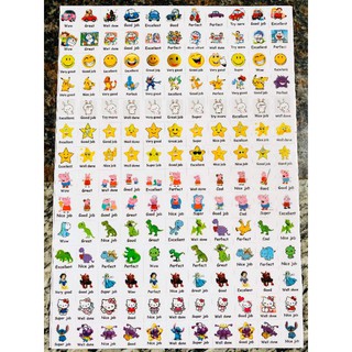 Stickers khen thưởng khổ A4