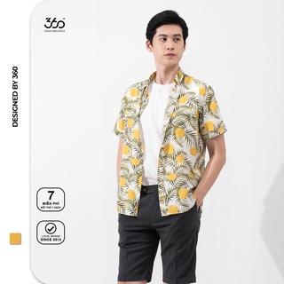 Áo sơ mi nam 360 BOUTIQUE ngắn tay họa tiết - SHNTK218-4