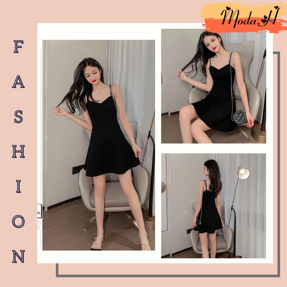 Đầm Hai Dây, Váy Hai Dây Dáng Xòe Nữ Quyến Rũ Moda.H | BigBuy360 - bigbuy360.vn