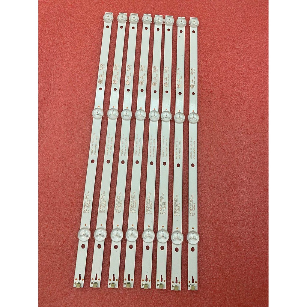 Asanzo 43AT500 - Bộ 8 Thanh 3 Led 6v cho Tivi Asanzo 43AT 43AT500 và các dòng tương tự #XY213