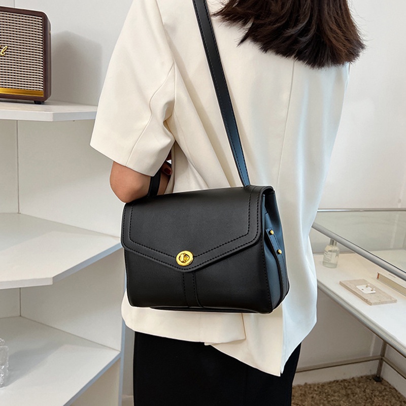 Túi Đeo Chéo Dáng Vuông Nhỏ Màu Tương Phản Chất Lượng Cao Thời Trang Cho Nữ