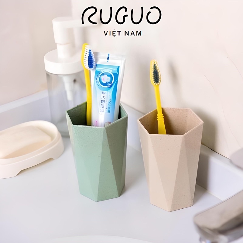 Cốc Lúa Mạch Hình Lục Giác Chịu Nhiệt An Toàn Sức Khỏe Bảo Vệ Môi Trường