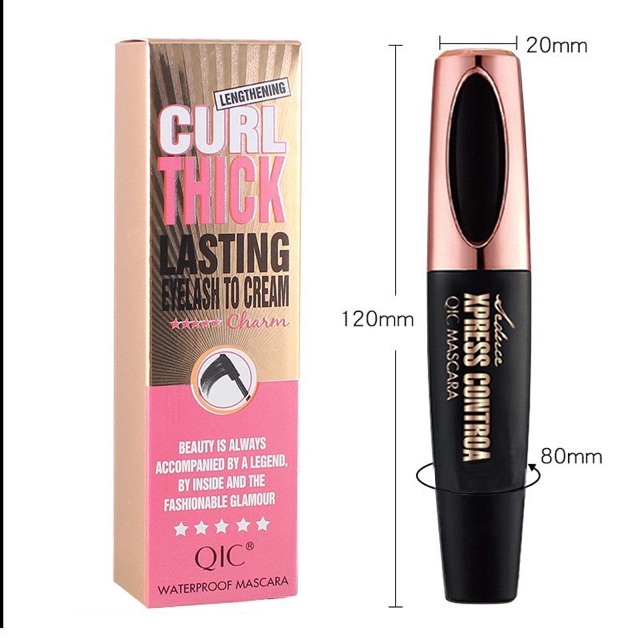 Mascara sợi tơ 4D chống nước làm cong dày và dài mi hiệu quả