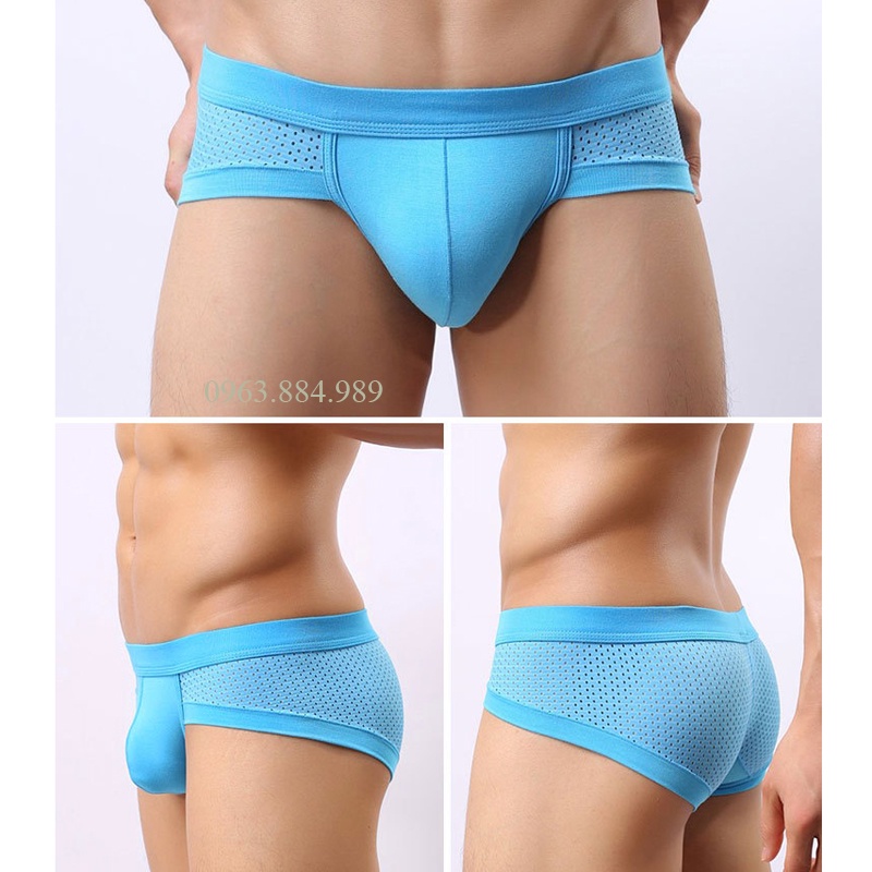Quần lót nam dạng thun lưới thông hơi SX.02 nhiều màu cho anh em- chất thoáng mát