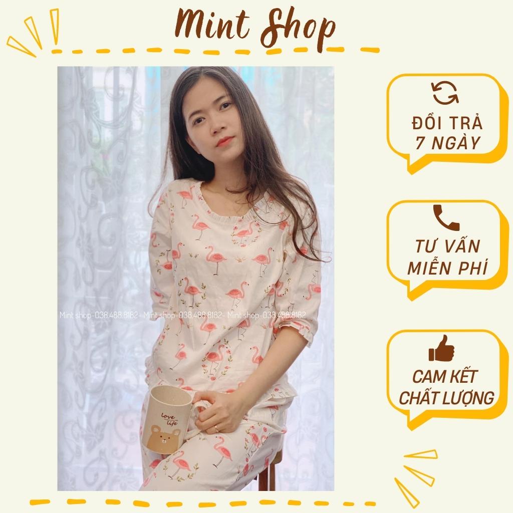 Đồ Bộ Mặc Ở Nhà, Hàng Thiết Kế Cao Cấp Chất Liệu Cotton Nhung, Mặc Mùa Đông Cực Thích MINT22