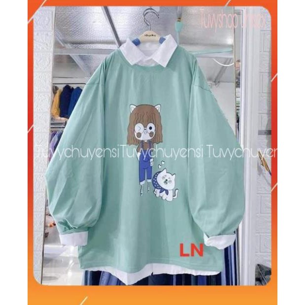 Áo cô gái yếm xanh và cún bo tay DA78