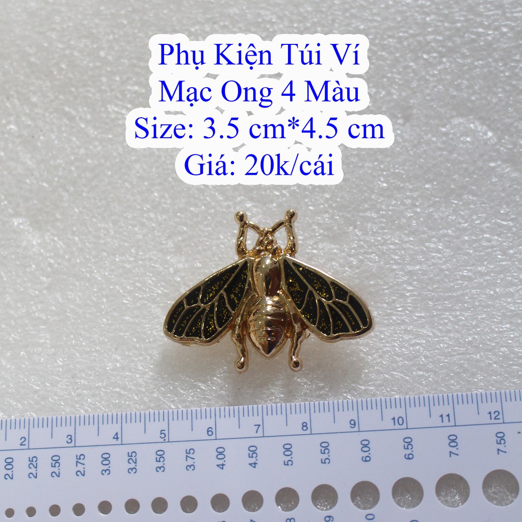 Mạc ong 4 màu / Mạc ong trang trí 3,5cm x 4,5cm