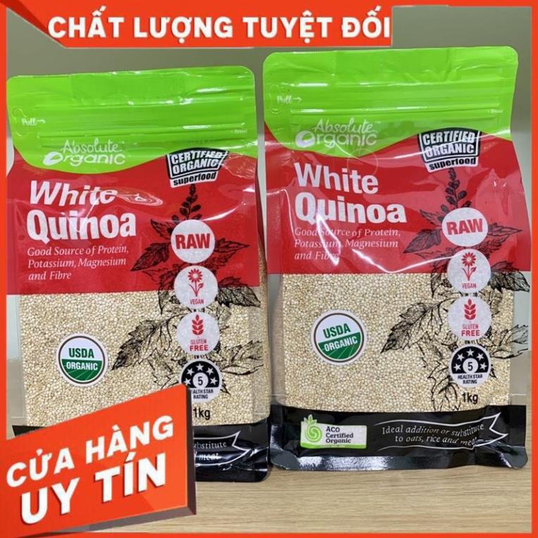 Hạt Diêm Mạch Quinoa Trắng Hữu Cơ Absolute Organic 1kg