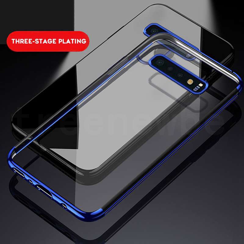 Casing For Samsung A9S A6S A9 A8 Star A6 Plus A7 2018 Laser Plating TPU Soft Clear Cover Bright Crystal Case