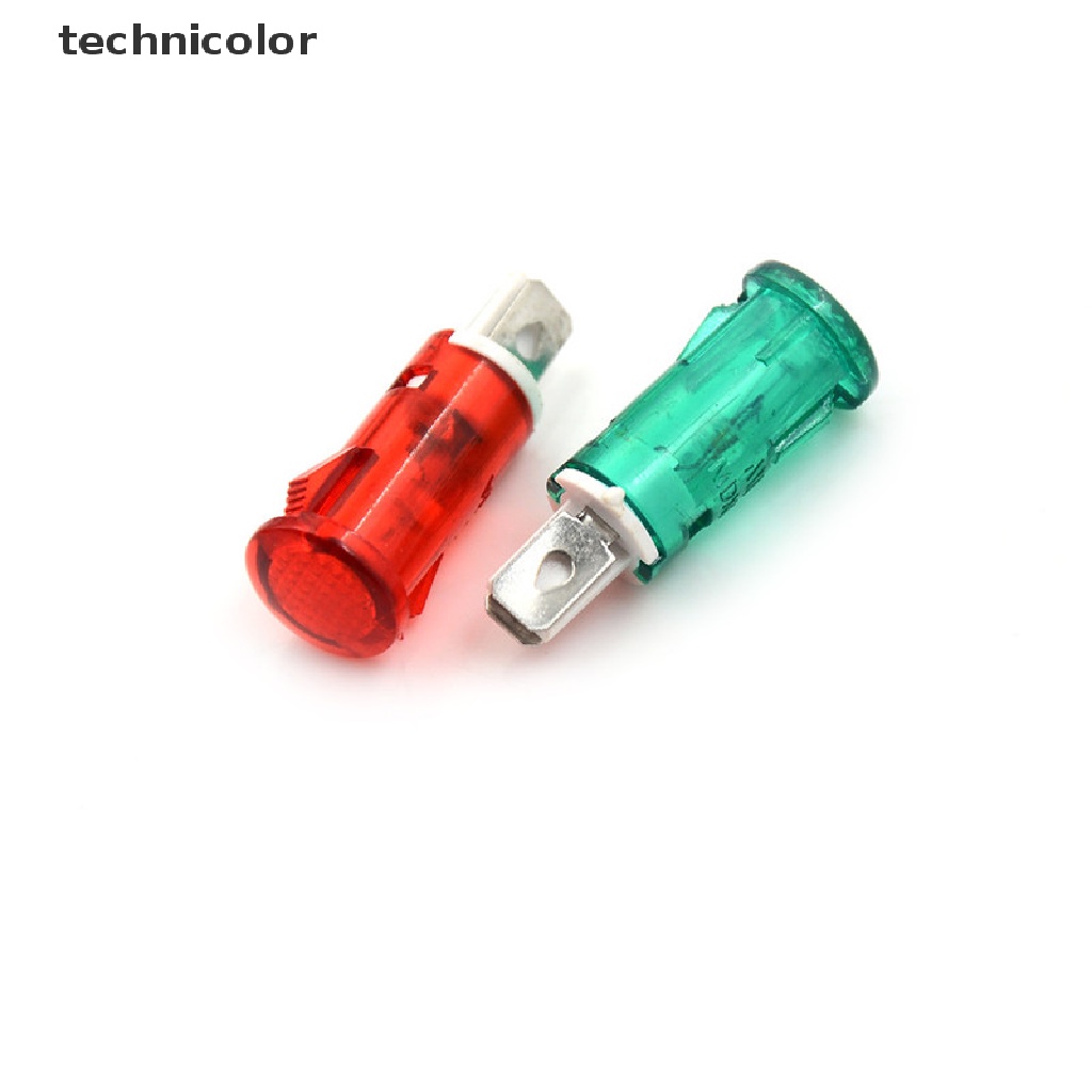 10 Đèn LED Tín Hiệu 10mm 12V 24V 220V Nhiều Màu