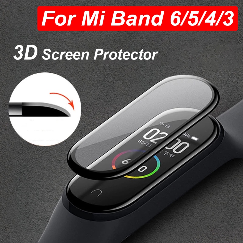 Miếng dán bảo vệ màn hình 3D cho Xiaomi Mi band 6 5 4 3