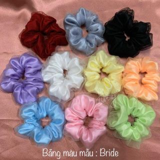 𝐒𝐂𝐑𝐔𝐍𝐂𝐇𝐈𝐄𝐒 - tóc đẹp , tay xinh - Bride cột tóc 2 lớp phồng