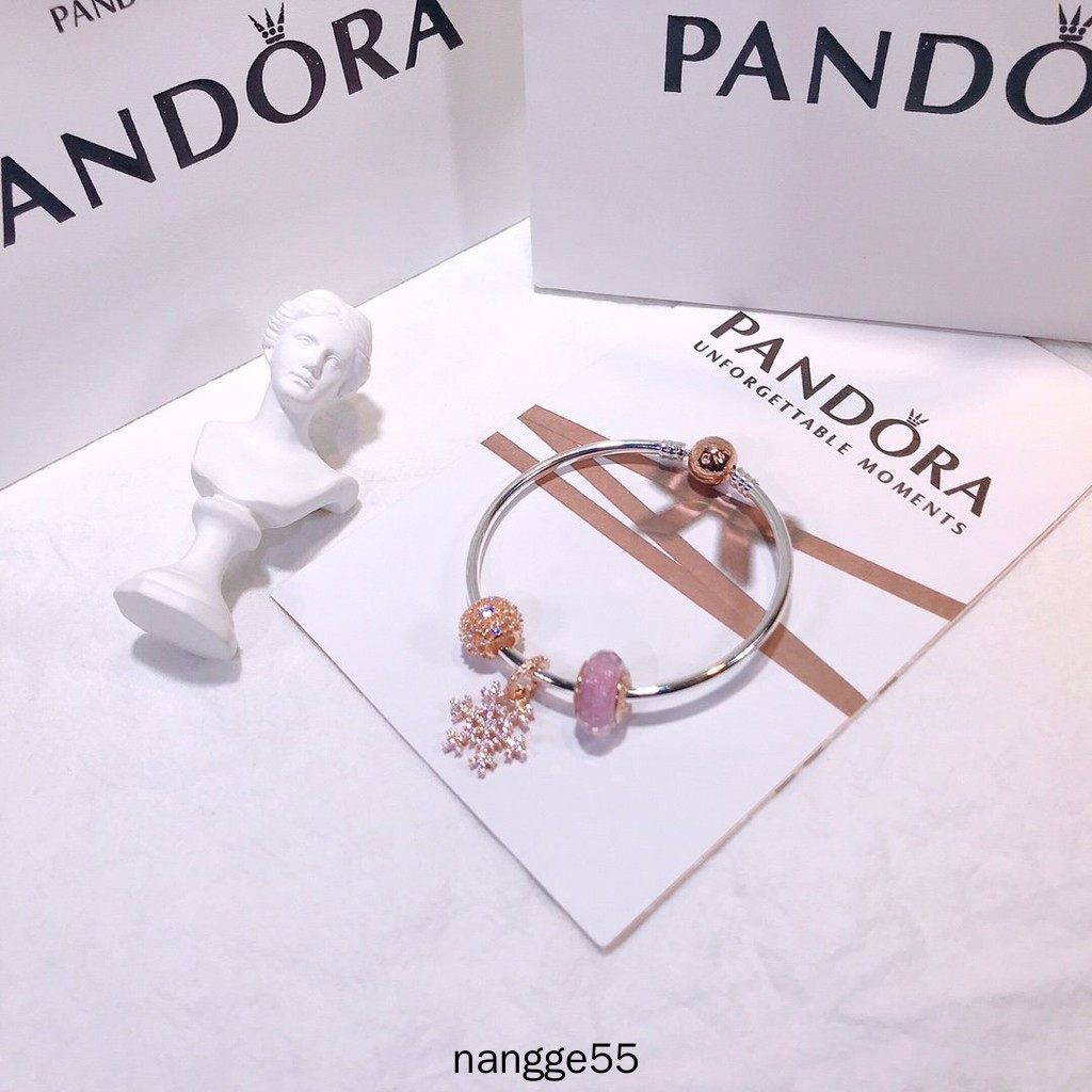 Pandora Vòng Tay Mạ Bạc 925 Xinh Xắn